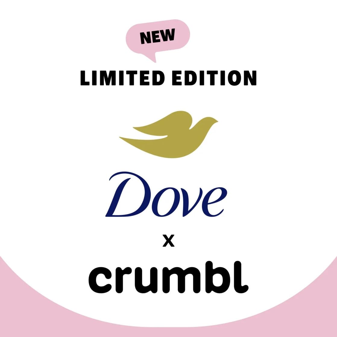 Dove Crumbl Limited Edition Body Care Gift Set Strawberry Crumb Cake, 2 Count Beauty and Personal Care Dove