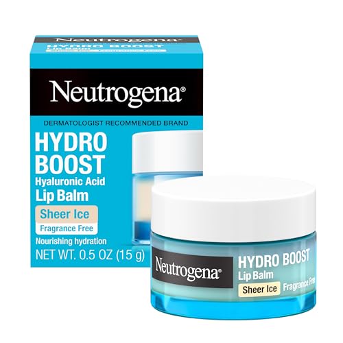 Neutrogena Hydro Boost Hyaluronic Acid, Unscented Lip Balm Leaves Lips Feeling Hydrated, Sheer Ice Nude Lip Balm with a Sweet Sugar Flavor, Fragrance Beauty & Personal Care Neutrogena