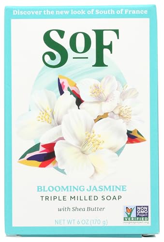 South Of France, Soap Bar Blooming Jasmine, 6 Ounce Beauty & Personal Care South Of France