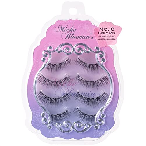 Miche Bloomin' 3D Eyelashes No. 18 Girly Mix 4 Pairs Beauty & Personal Care Miche Bloomin