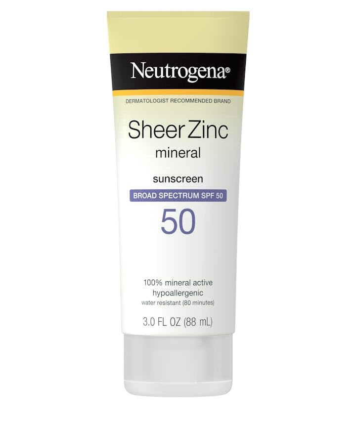 Sheer Zinc Dry-Touch Sunscreen Broad Spectrum SPF 50 Beauty & Personal Care Neutrogena