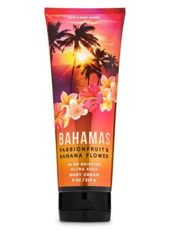 Bath and Body Works - Bahamas Passionfruit & Banana Flower - Fine Fragrance Mist and Ultra Shea Body Cream - Full Size -2020 Beauty & Personal Care Bath & Body Works