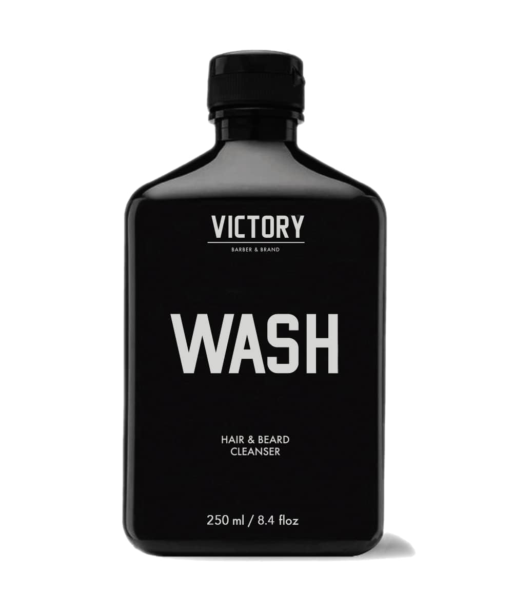 Victory Barber & Brand Beard Wash - Made in USA, Men's All-in-One Shampoo and Conditioner, Hydrating, Smoothening, Softening, 8.4 Fl Oz Beauty and Personal Care Victory Barber & Brand