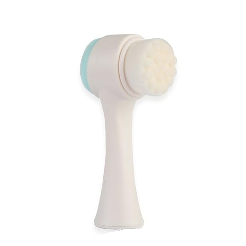 2 in 1 Face Brush - Double Sided Facial Cleansing Brush with Silicone Cleansing Side and Soft Bristles for Washing, Exfoliating and Massaging Your Beauty & Personal Care Semilyn