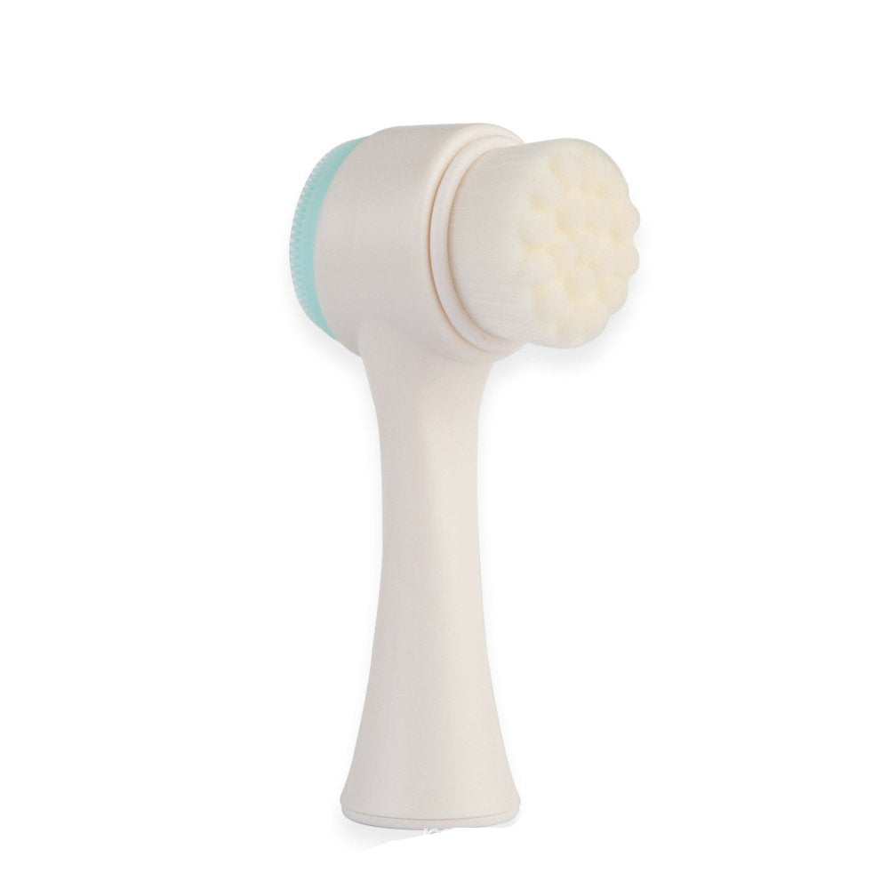 2 in 1 Face Brush - Double Sided Facial Cleansing Brush with Silicone Cleansing Side and Soft Bristles for Washing, Exfoliating and Massaging Your Beauty & Personal Care Semilyn