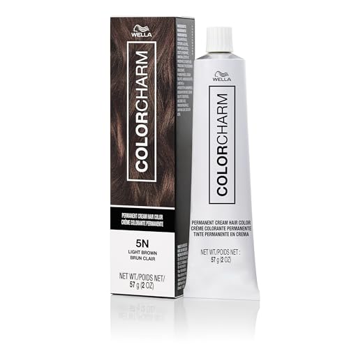 COLORCHARM Permanent Cream Hair Color, 5N Light Brown, 2 oz. Beauty and Personal Care COLORCHARM Default Title