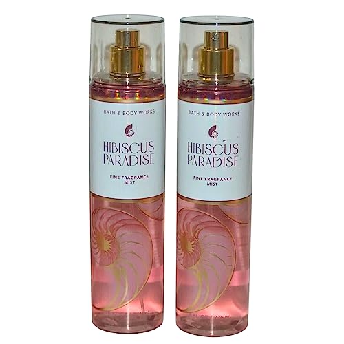 Bath & Body Works Fragrance Mist 2-Pack 8oz Each (Hibiscus Paradise) Beauty & Personal Care Bath & Body Works