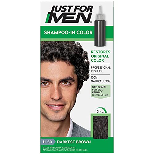 Just For Men Shampoo In #H-50 Haircolor Darkest Brown (2 Pack) Beauty & Personal Care Just for Men