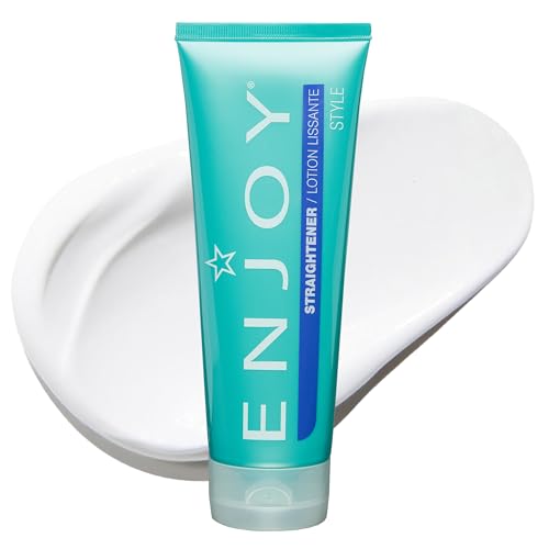 Enjoy Straightener, Smoothing and Frizz Control Cream for Coarse or Curly Hair, Non-Chemical Hair Straightening Balm for Sleek and Soft Styles, 8 Oz Beauty & Personal Care Enjoy