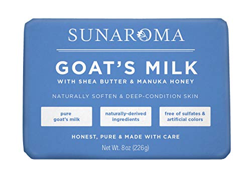Sunaroma Goat's Milk W/ Shea Butter & Manuka Honey Soap (8 Ounce) Beauty & Personal Care SUNAROMA