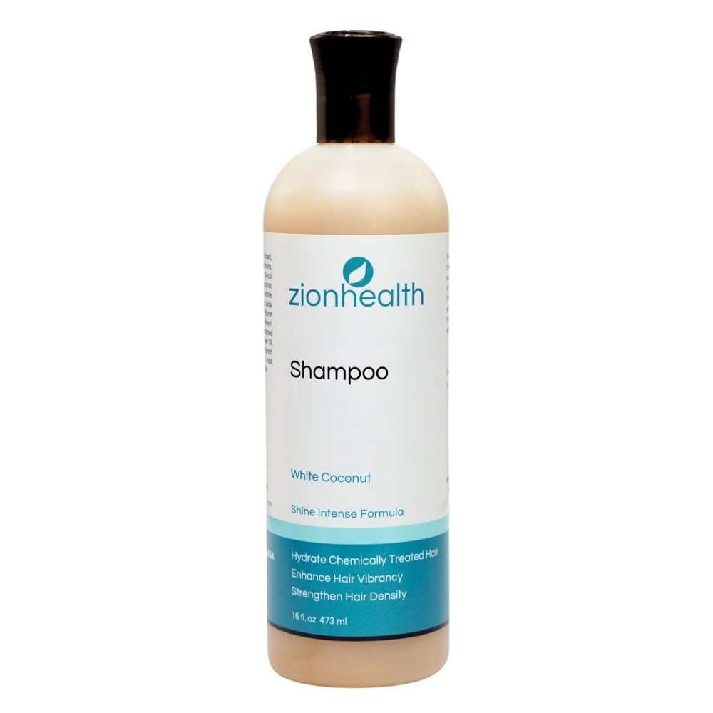 Adama White Coconut Shampoo Zion Health 16 oz Liquid Beauty & Personal Care Zion Health