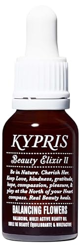 KYPRIS, Beauty Elixir II: Balancing Flowers Moisturizing Face Oil, Bioidentical Antioxidant Complex w CoQ10 & Vitamin C Ester THD Jasmine Lavender… Beauty & Personal Care KYPRIS