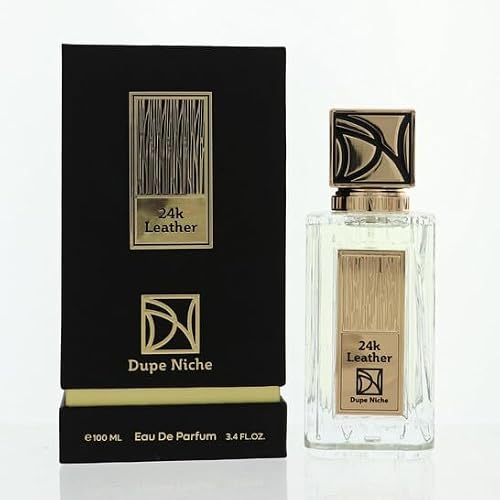 Dupe Niche Men's 24K Leather EDP Spray 3.4 oz Fragrances Beauty & Personal Care Dupe Niche