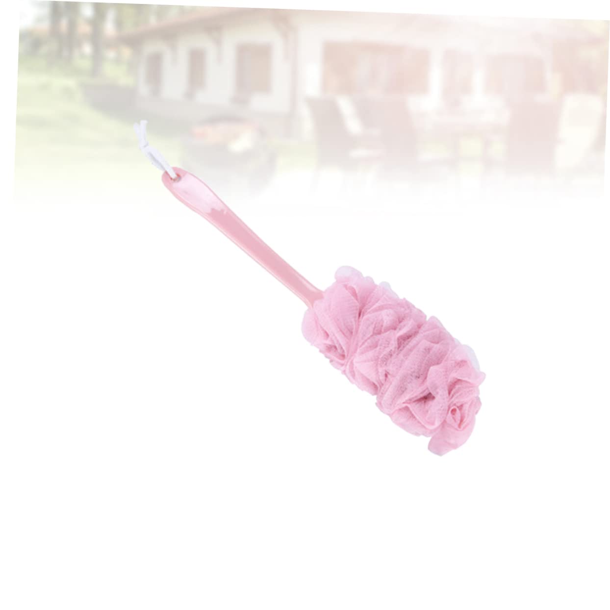 OSOLADY Long Handle Exfoliating Body Brush Bath Tub Scrubber Shower Ball and Sponge Soft Mesh Gauze Scrubber for Gentle Cleaning Beauty and Personal Care OSOLADY