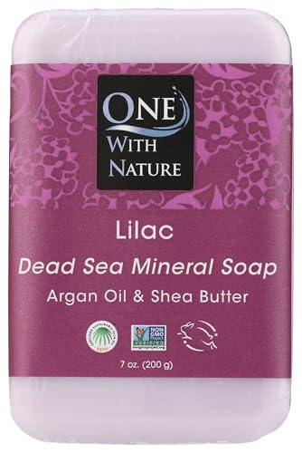 One With Nature Lilac Dead Sea Mineral Soap, 7 Ounce Bar Beauty & Personal Care One With Nature