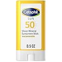 Cetaphil Sheer Mineral Sunscreen Stick for Face & Body, 0.5oz, 100% UVA/UVB Mineral Sunscreen: Zinc Oxide & Titanium Dioxide, Broad Spectrum SPF 50 Beauty & Personal Care Cetaphil