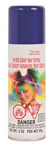 Rubies Blue Haircolor Costume Hairspray for Adults, Unisex 3 Ounces Beauty & Personal Care Rubies