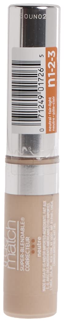 L'Oreal Paris True Match Super-blendable Concealer, Fair/Light Neutral, 0.17 Fl Oz. Beauty & Personal Care L'Oreal Paris