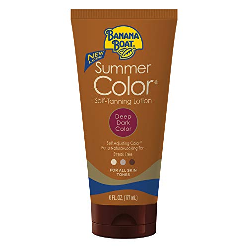 Banana Boat, Summer Color Self-Tanning Lotion, Deep Dark Color for All Skin Tones, 6 oz Beauty & Personal Care Banana Boat
