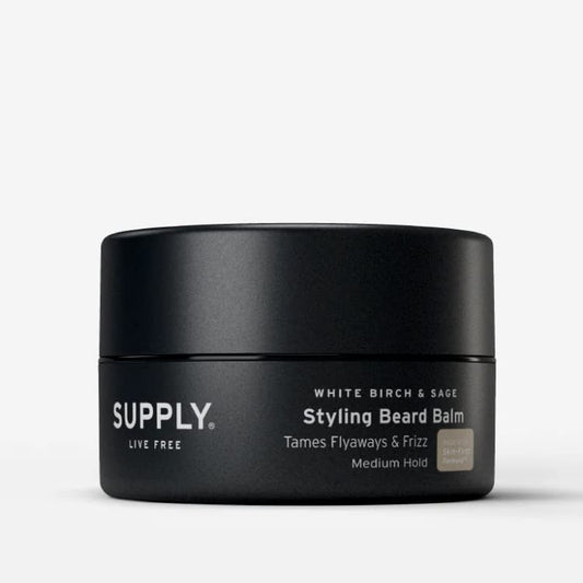 Supply Styling Beard Balm - Plant-Based Ingredients to Shape, Moisturize & Add Shine - Natural Care for a Fuller, Healthier Beard and Effortless Style Beauty & Personal Care Supply