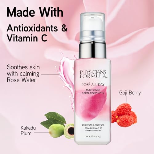 Physicians Formula Rosé All Day Face Moisturizer, Clean Beauty, Oil-Free, Dermatologist Tested, Clinically Tested Beauty & Personal Care Physicians Formula