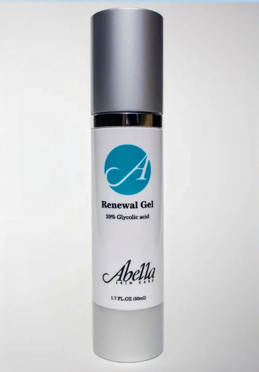 Abella Skin Care Renewal Gel - 20% Glycolic Acid (1.7oz.), Moisturizes, NO Fragrance, paraben & phalaphates. Beauty & Personal Care Abella