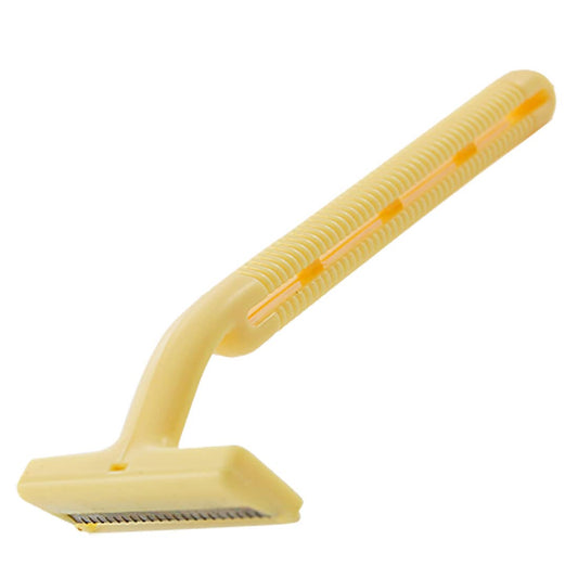 Ruilogod 2 Pcs Yellow Good performance Plastic Handle T Shape Body Hair Razor Shaver Beauty Tool (id: 6be d29 0e3 d20 3d9 Beauty and Personal Care Ruilogod