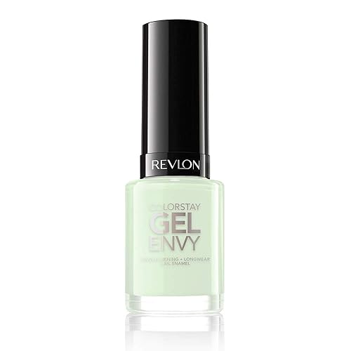 Revlon ColorStay Gel Envy Longwear Nail Polish, with Built-in Base Coat & Glossy Shine Finish, in Blue/Green, 225 Cha-Ching, 0.4 oz Beauty & Personal Care REVLON
