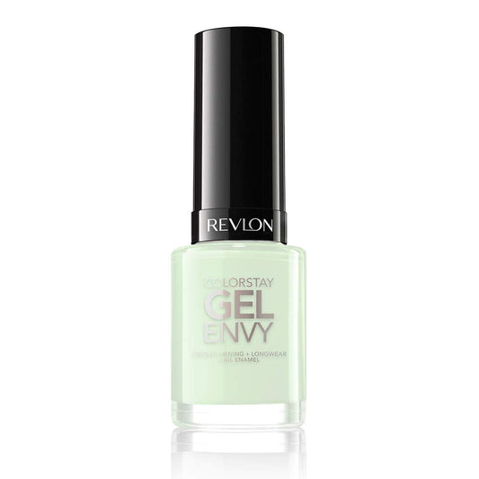 Revlon ColorStay Gel Envy Longwear Nail Polish, with Built-in Base Coat & Glossy Shine Finish, in Blue/Green, 225 Cha-Ching, 0.4 oz Beauty & Personal Care REVLON