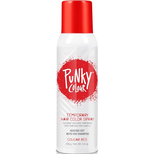 Punky Temporary Hair Color Spray, Cougar Red, Non-Damaging Spray-On Hair Dye Instant Vivid Hair Color, 3.5 oz, 1-Pack Beauty & Personal Care Punky