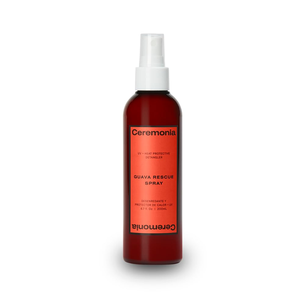 Ceremonia Guava Rescue Spray | UV + Heat Protective Detangler, 6.7 fl oz Beauty & Personal Care Ceremonia