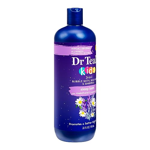 Dr Teal`s Kids 3-in-1 Bubble Bath, Body Wash & Shampoo Sleep Bath (1) 20 Fluid Ounce Bottle Beauty & Personal Care Dr Teal's