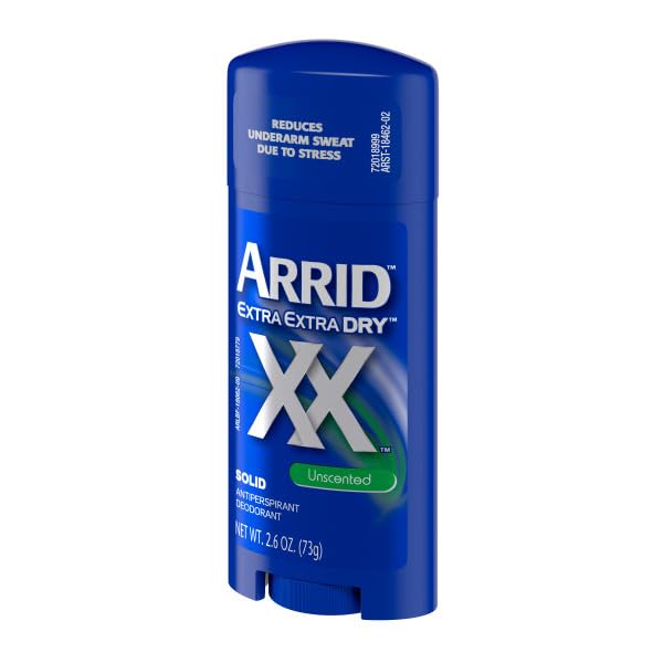 Arrid XX Extra Extra Dry Solid Antiperspirant Deodorant, Unscented, 2.6 oz. (Pack of 5) Beauty and Personal Care Arrid