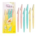 Tinkle Dermaplaning Tool 6ct, Dermaplane Razor for Women, Safe and Easy Peach Fuzz Remover, Eyebrow Trimmer with Protective Cover, Stocking Stuffers Beauty & Personal Care Tinkle