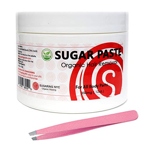Sugaring Paste for Home use - Bikini, Brazilian, Legs, Arms, Chest, Back + Tweezer Beauty and Personal Care Sugaring NYC