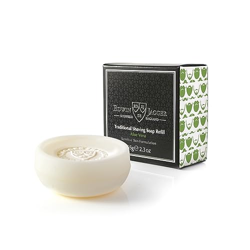 Edwin Jagger SSAV Aloe Vera 99.9% Natural Traditional Shaving Soap 2.3 oz Refill Beauty and Personal Care Edwin Jagger