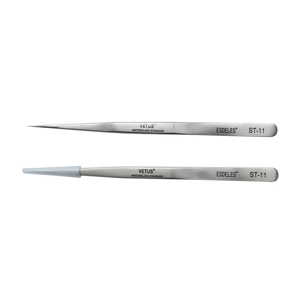 Vetus Tweezer Non-magnetic Stainless Steel Pointed Tip ST-11 Beauty & Personal Care Vetus