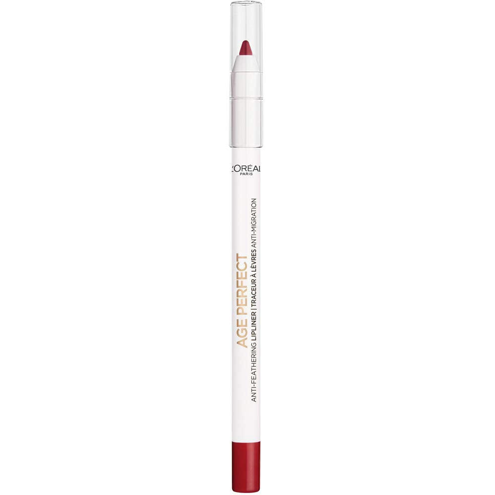 L’Oréal Paris Age Perfect Anti-Feathering Lip Liner, Flaming Carmin Beauty & Personal Care L'Oreal Paris