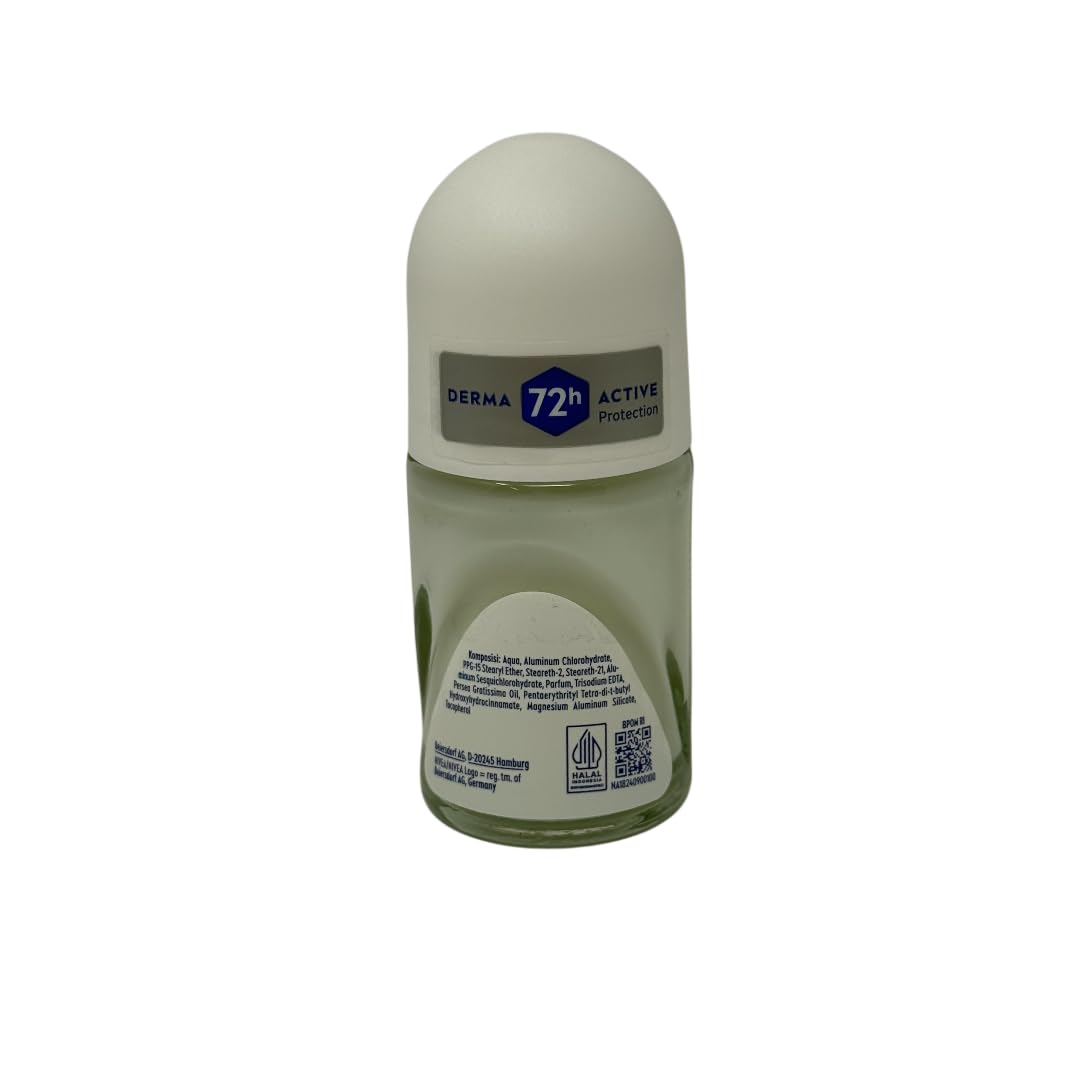 Nivea Dry Comfort Roll-On Deodorant 25ml - 72H Sweat & Odor Protection - Quick Dry Formula with Mineral Extracts - Long-Lasting Freshness & Gentle Beauty and Personal Care NIVEA