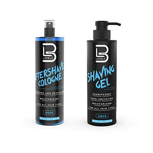 L3 - Level 3 Shaving Gel & Aftershave Kit - Calms Redness and Irritation - Hydrating and Refreshing for your Skin - Straight Razor Shave Gel Beauty and Personal Care L3
