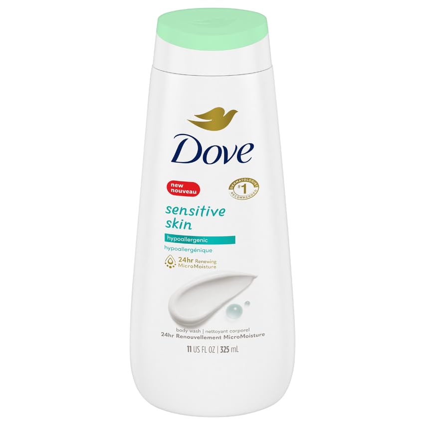 Dove Sensitive Skin Beauty Body Wash 12 oz (Pack of 3) Beauty & Personal Care Dove