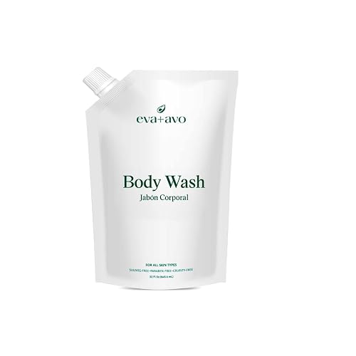 Eva + Avo Hydrating Body Wash, Gentle Moisturizing Cleanser for Dry, Sensitive & All Skin Types, Lightweight Daily Shower Body Wash for Women & Men Beauty & Personal Care Eva + Avo
