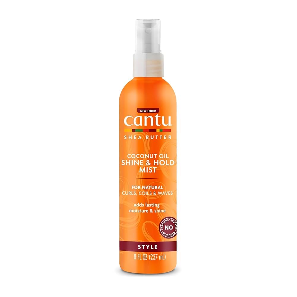 Cantu Shea Butter Coconut Oil Shine And Hold Mist Spray 8 Ounce (Pack of 2) Beauty & Personal Care Cantu