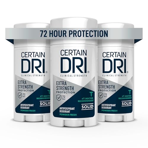 Certain Dri Extra Strength Clinical Antiperspirant - 72-Hour Sweat & Odor Protection for Excessive Sweating - Maximum Strength Deodorant for Men Beauty and Personal Care Certain Dri