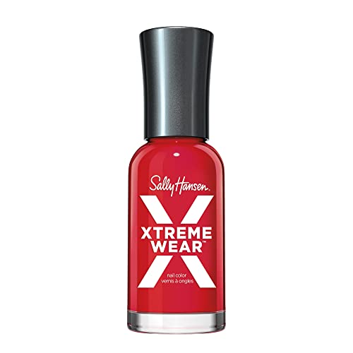 Sally Hansen Xtreme Wear, Pucker Up, Long Lasting, Chip Resistant, Opaque, Shiny Red Nail Polish Beauty & Personal Care Sally Hansen