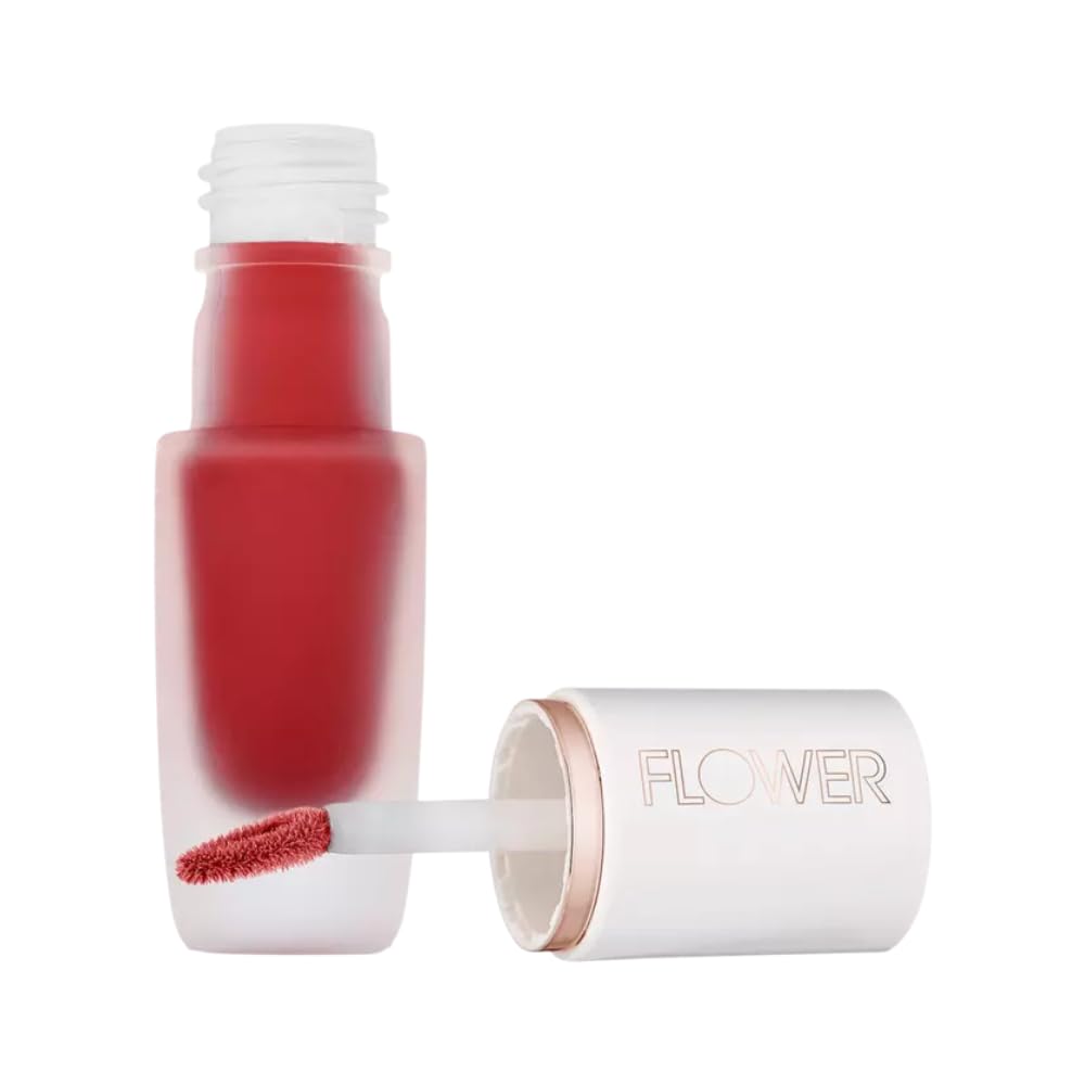 FLOWER BEAUTY By Drew Barrymore Perfect Pout Lip Color - Soft Matte Finish - Liquid Lipstick - Comfortable + Lightweight Feel (Icon) Beauty & Personal Care FLOWER