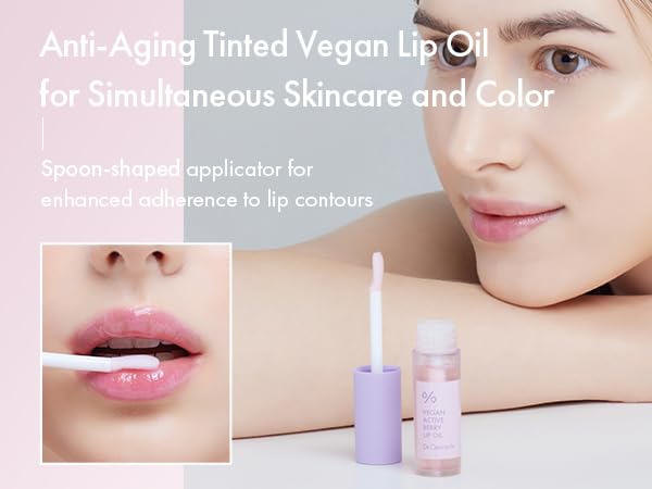 Dr.Ceuracle Vegan Active Berry Lip Oil - Moisturizing Lip Gloss for Dry, Chapped Lips, Long-Lasting Glow, Korean Skincare for Stocking Stuffers (4.5ml Beauty and Personal Care leegeehaam