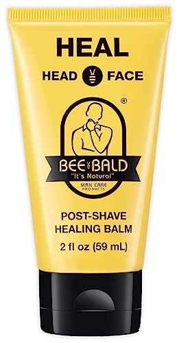 Bee Bald HEAL Aftershave for Men Healing Balm, Immediately Calms & Soothes Damaged Skin, Treats Bumps, Redness, Razor Burn & Other Shaving Irritations Beauty and Personal Care Bee Bald