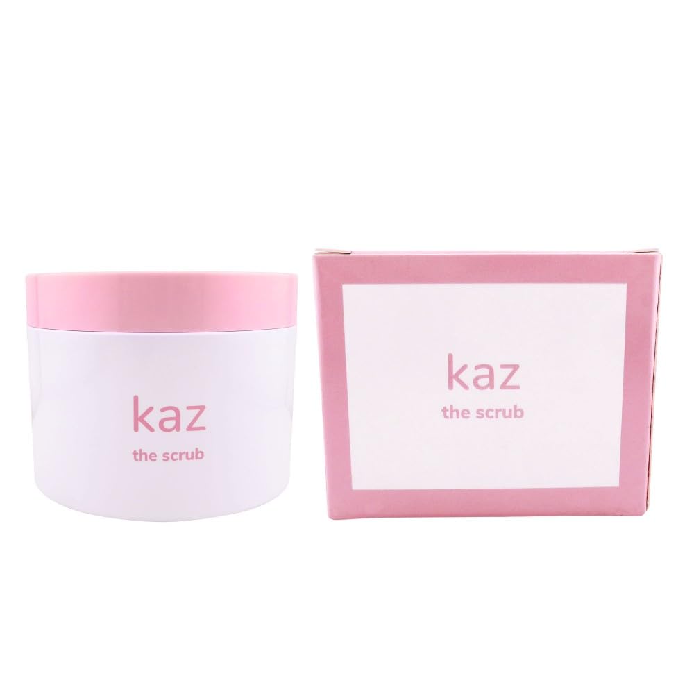 Waxness Kaz Ingrown Hair Sugar Scrub Exfoliator with Tea Tree Oil & Strawberry 8 fl oz (236 ml) - Professional Skin Care Beauty and Personal Care Waxness