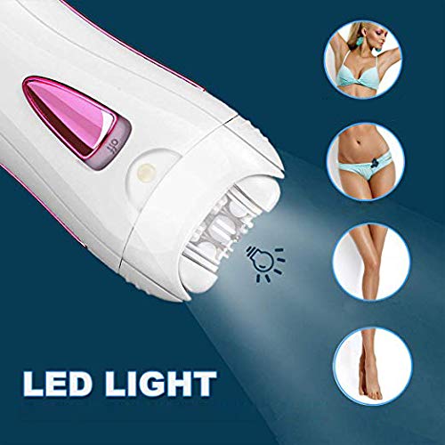 Epilator for Women Facial Hair Removal Face Arm Leg Body Cordless Rechargeable Tweezers Smooth Glide Epilator for Women Beauty and Personal Care Angelland